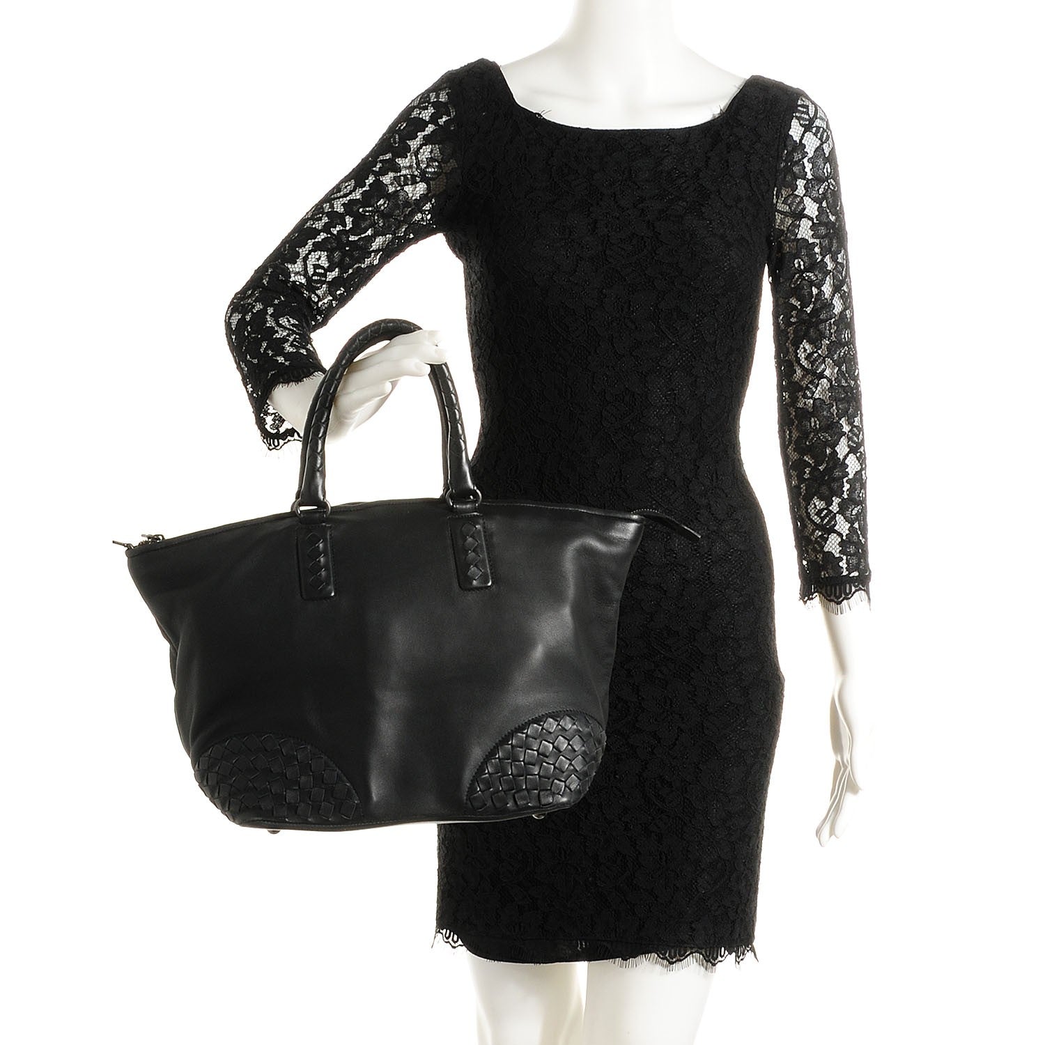 Bottega Veneta Nappa Intrecciato Woven Tote Nero Black 2 of 8