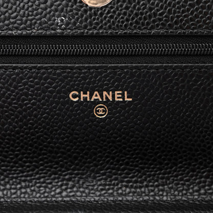 Chanel Caviar Quilted Wallet on Chain WOC Black 6 of 13