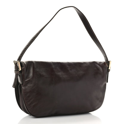 Gucci Calfskin Web Small Britt Shoulder Bag Brown 3 of 11