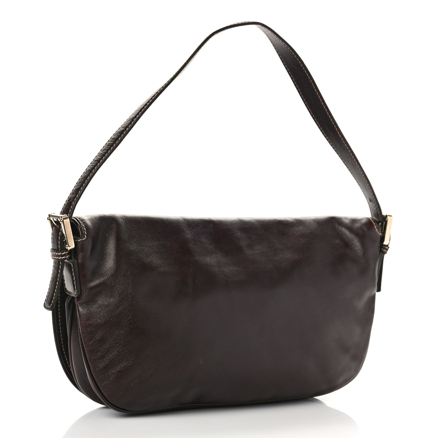 Calfskin Web Small Britt Shoulder Bag Brown