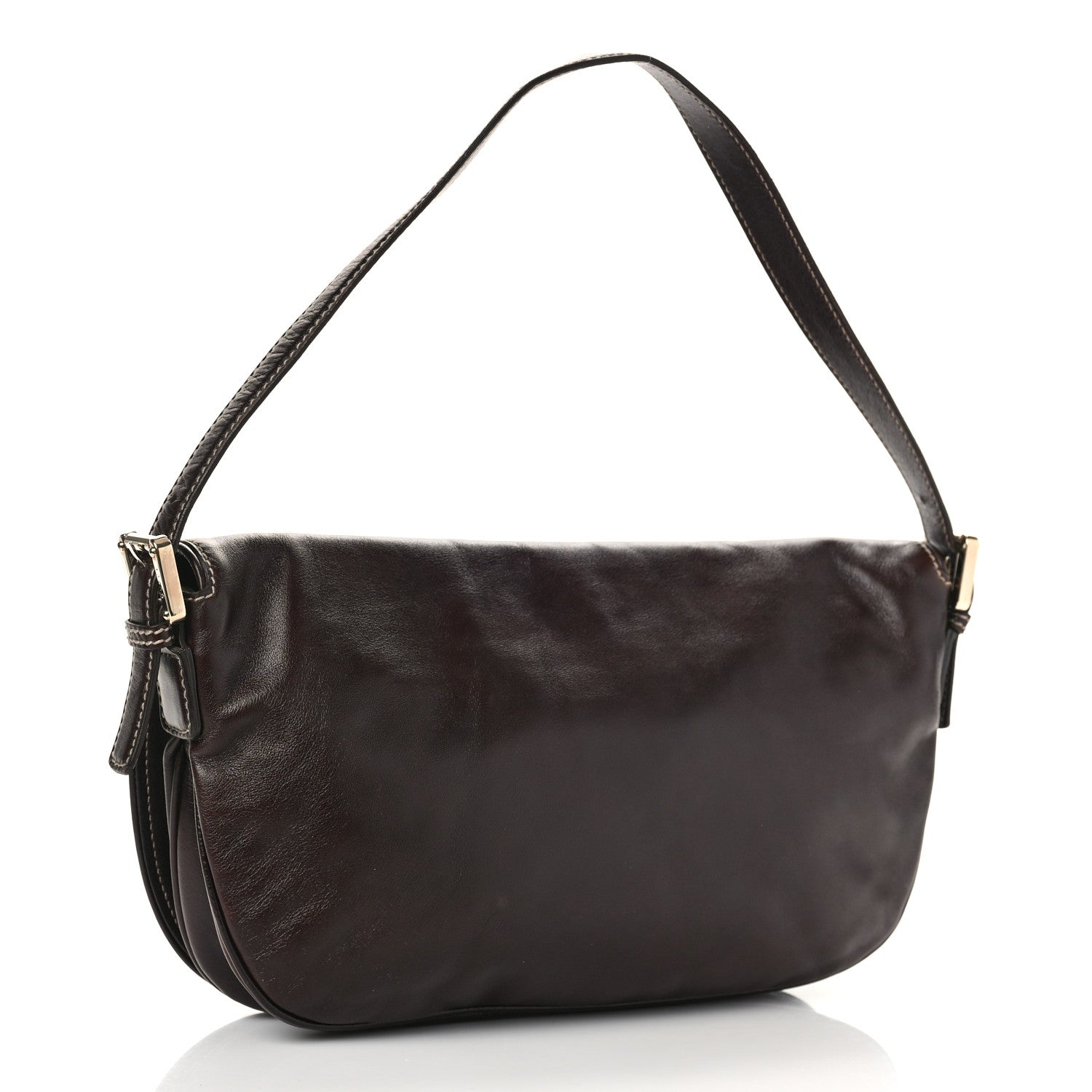 Gucci Calfskin Web Small Britt Shoulder Bag Brown 3 of 11