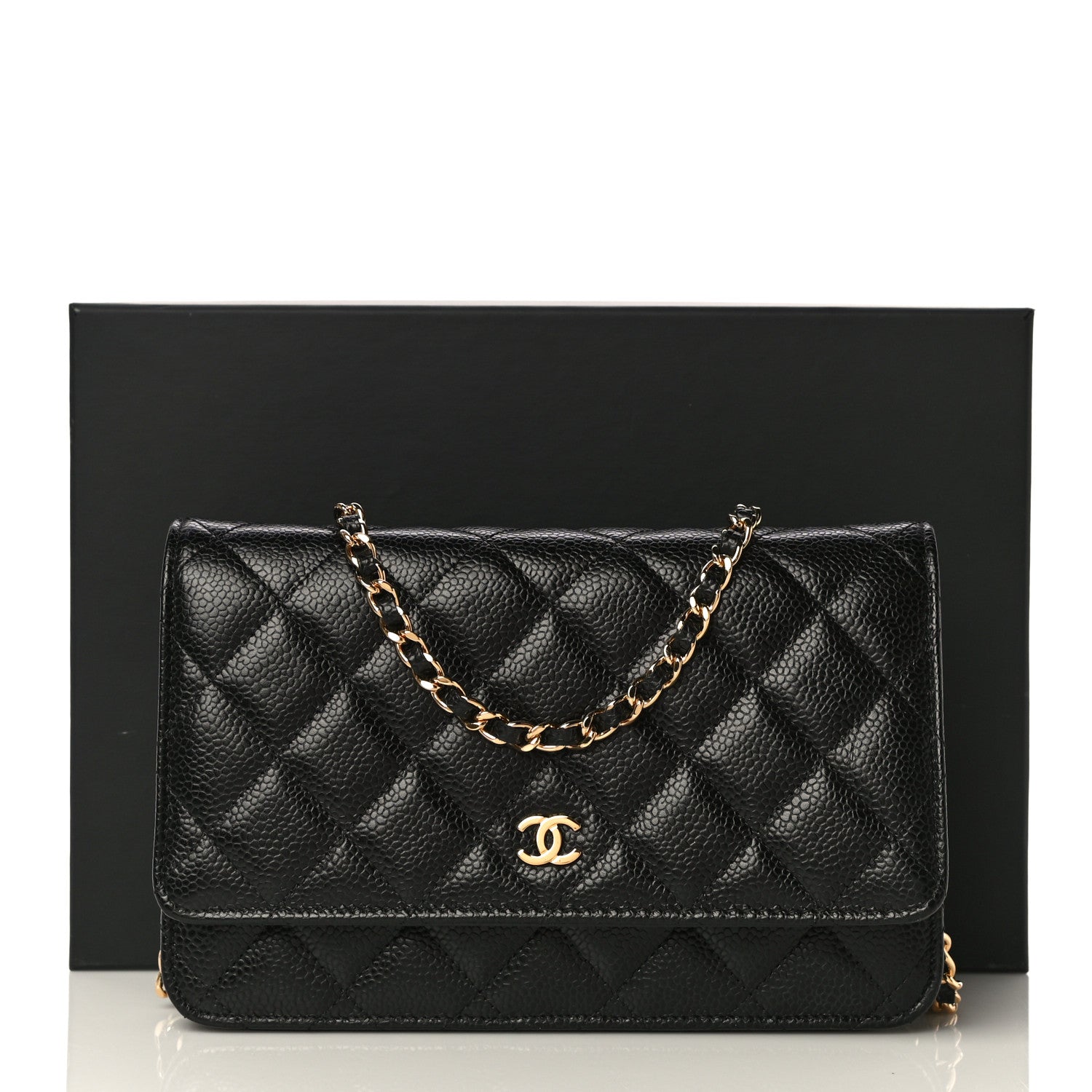 Chanel Caviar Quilted Wallet On Chain WOC Black 12 of 12