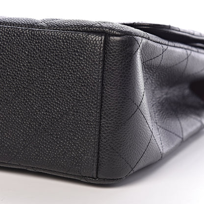 Chanel Caviar Quilted Maxi Double Flap Black 11 of 12