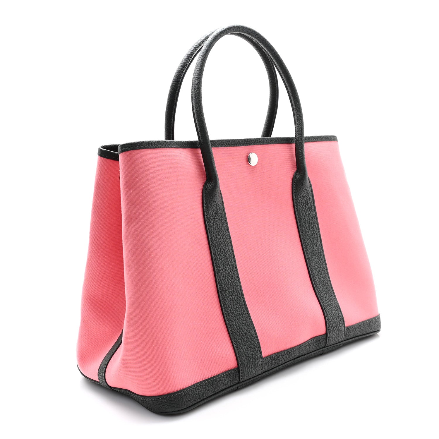 Hermes Toile Negonda Garden Party Tote 36 MM Rose Azalee Vert Fonce 3 of 10