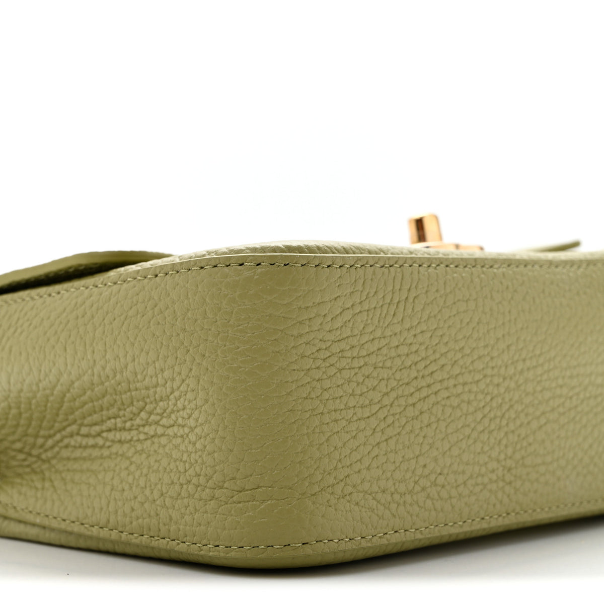 Chanel Grained Calfskin Mini Souplissimo Maxi Flap Green 9 of 11