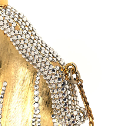 Judith Leiber Swarovski Crystal Chatelaine Minaudiere Gold 11 of 14