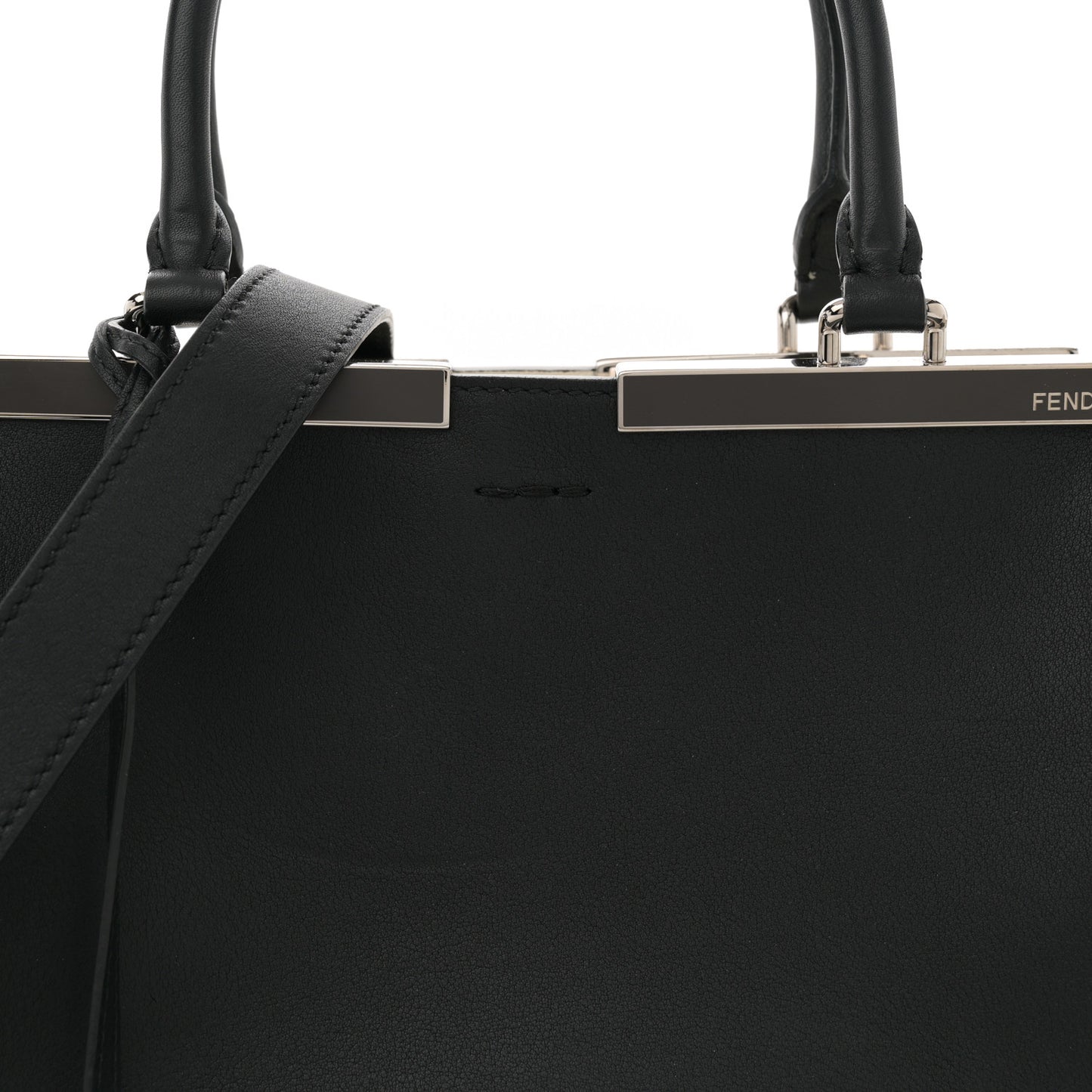 Vitello Dolce Shiny Nappa Petite 3Jours Tote Black