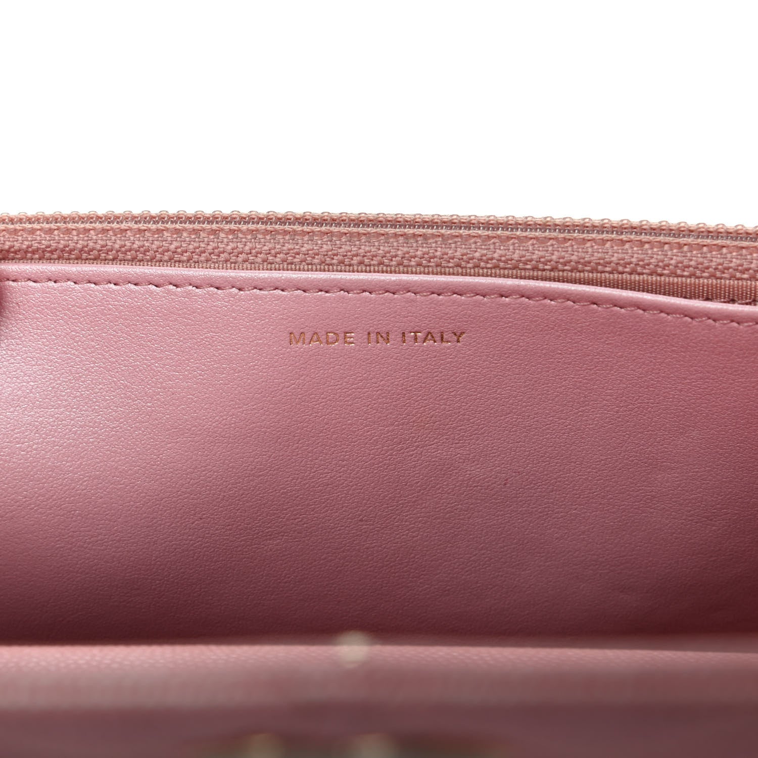 Chanel Iridescent Caviar Quilted Wallet on Chain WOC Rose Pink 8 of 13