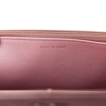Chanel Iridescent Caviar Quilted Wallet on Chain WOC Rose Pink 8 of 13