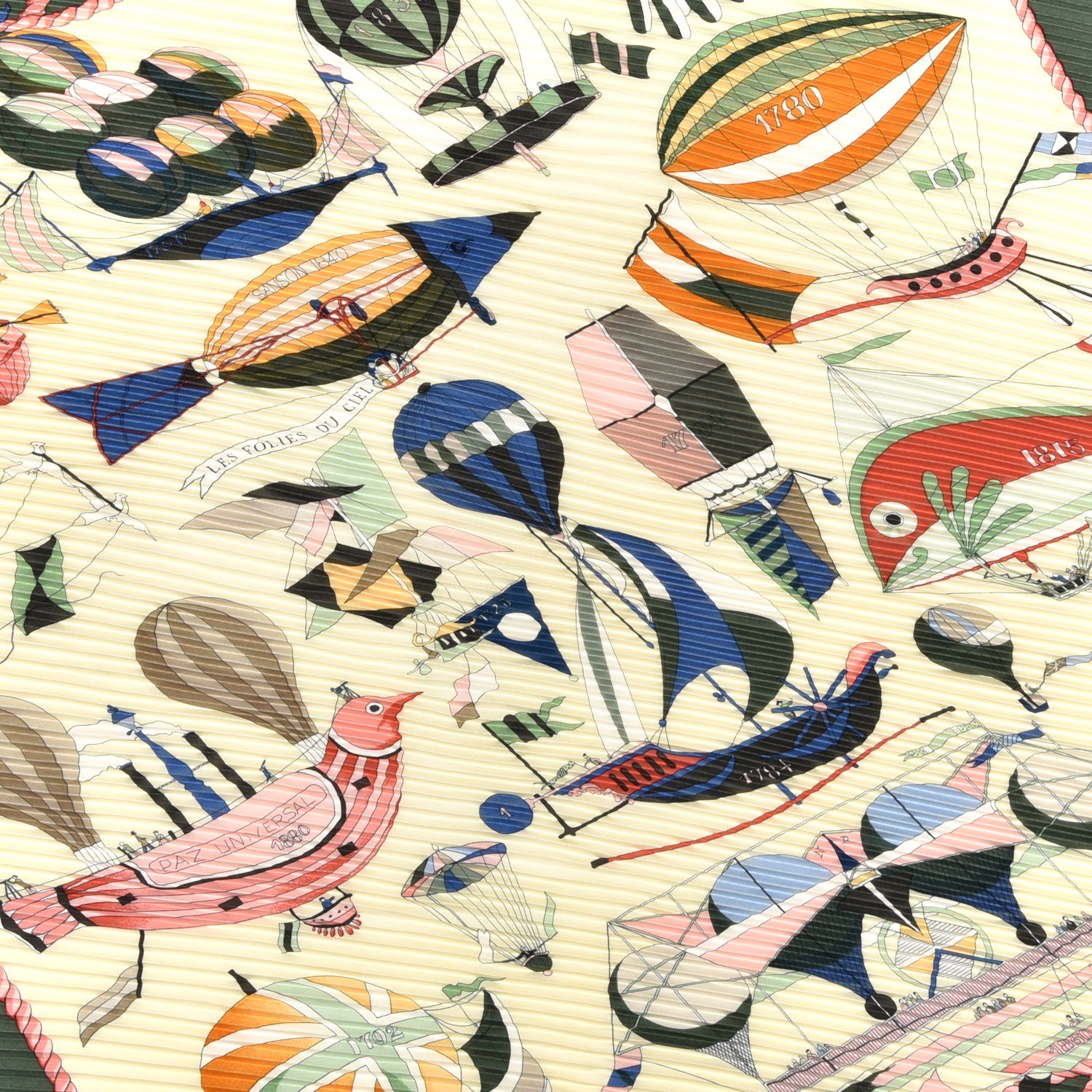 Hermes Silk Plisse Les Folies Du Ciel Scarf 3 of 5