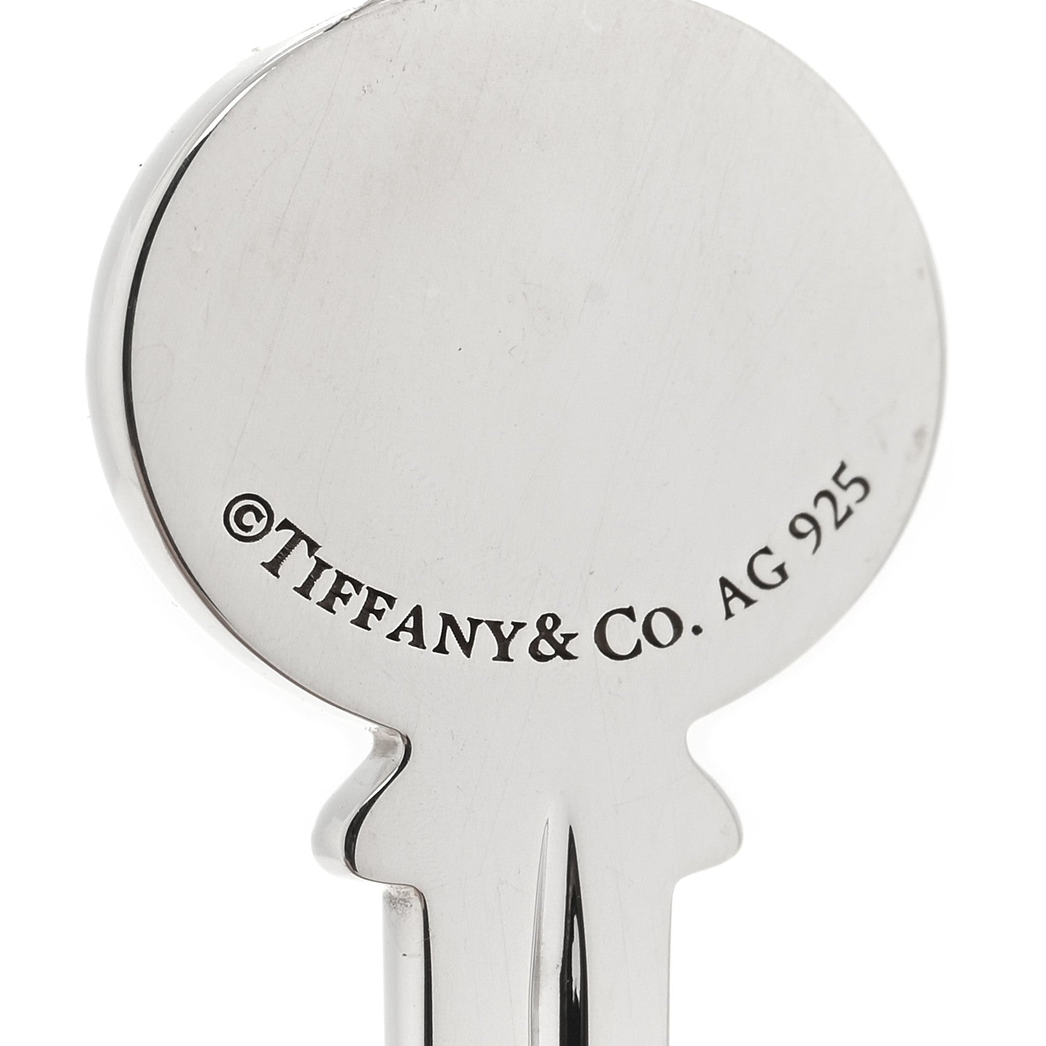 Tiffany Sterling Silver Modern Keys Oval Key Pendant 3 of 3