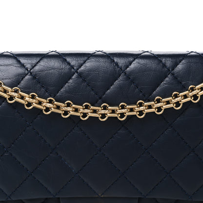 Chanel Aged Calfskin Quilted 2.55 Reissue 225 Flap Navy 7 of 10