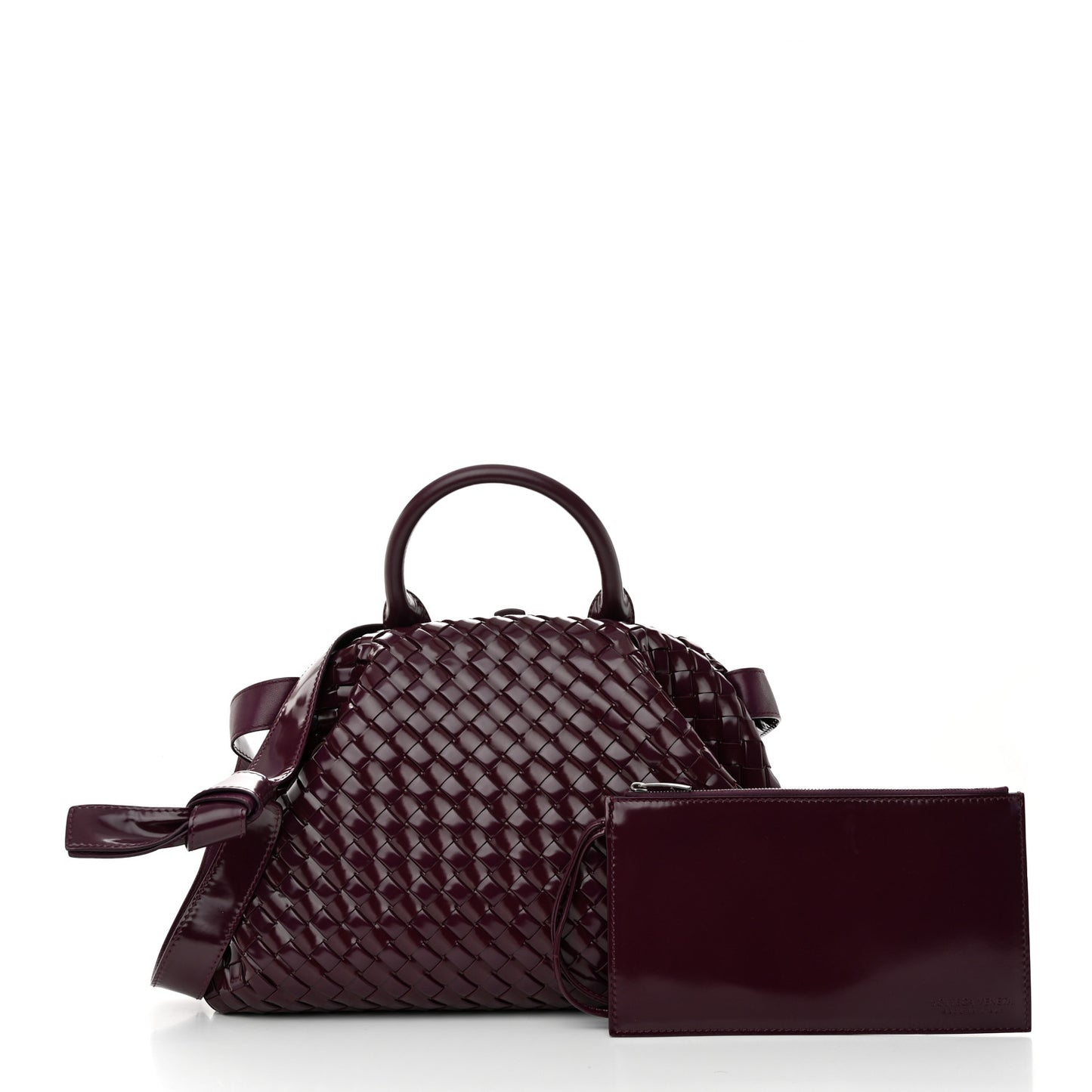 Nappa Intrecciato Small Padded The Handle Tote Mystic