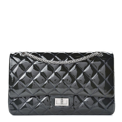 Chanel Patent Quilted 2.55 Reissue 227 Flap Dark Blue 1 of 14