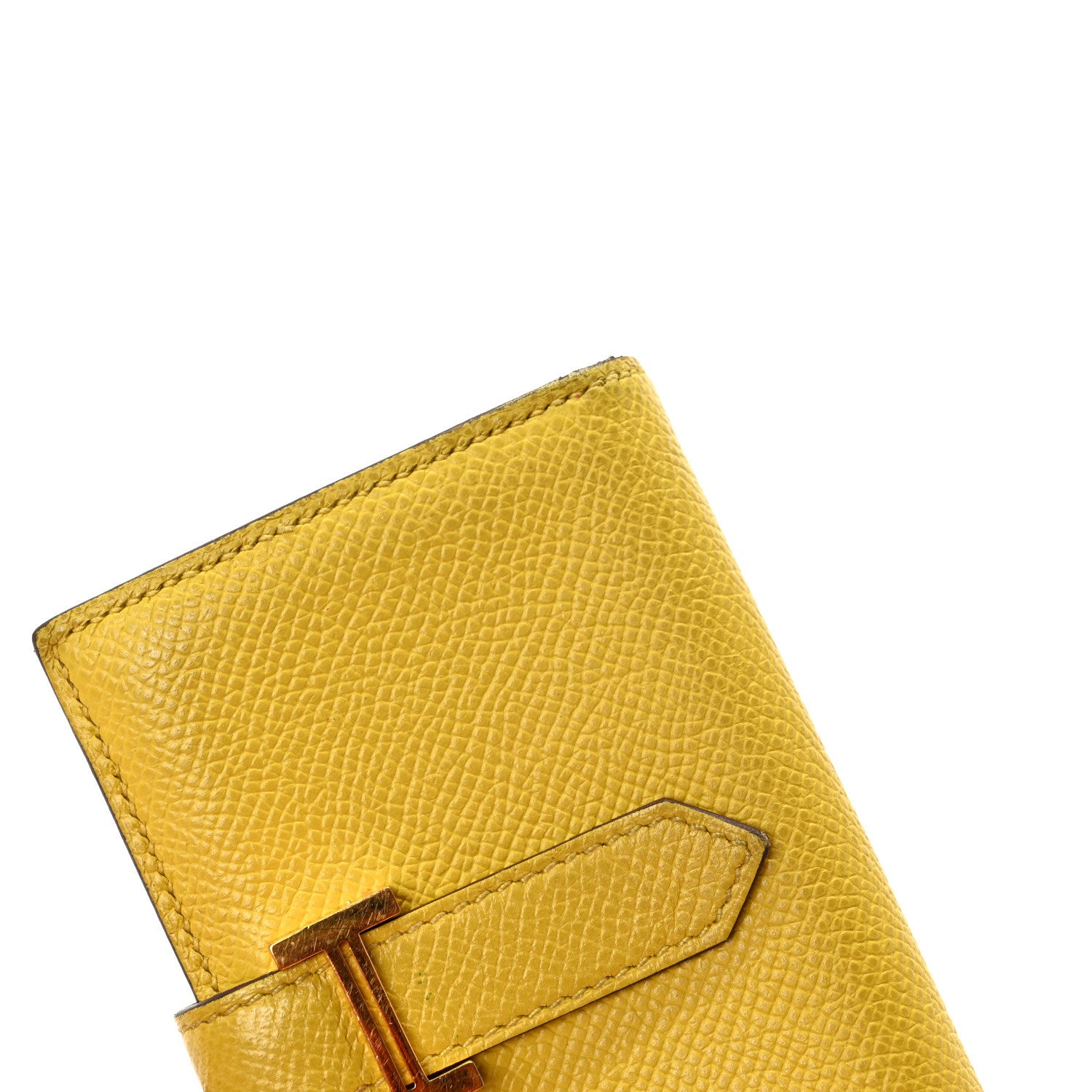 Hermes Epsom Mini Bearn Wallet Jaune Ambre 7 of 8