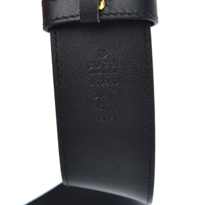 Gucci Moon Calfskin Pearl Double G 40mm Belt 95 38 Black Cream 4 of 5