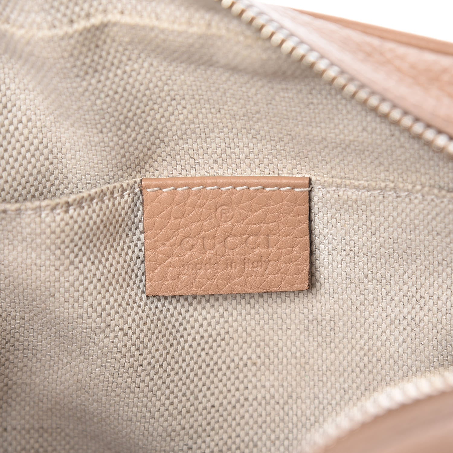 Gucci Pebbled Calfskin Small Soho Disco Bag Camelia 6 of 10
