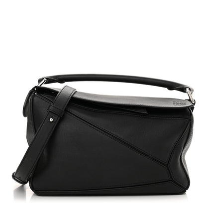 Loewe Calfskin Small Puzzle Bag Black 1 of 15