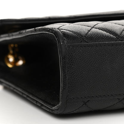 Saint Laurent Grain De Poudre Textured Mixed Matelasse Triquilt Medium Monogram Satchel Black 9 of 13