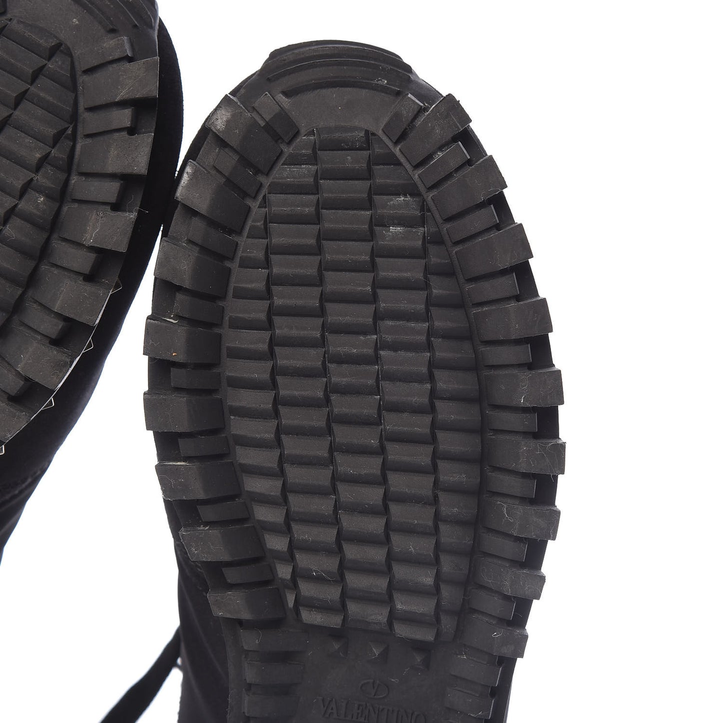 Suede Nylon Camouflage Womens Soul Rockstud Sneakers 39 Black