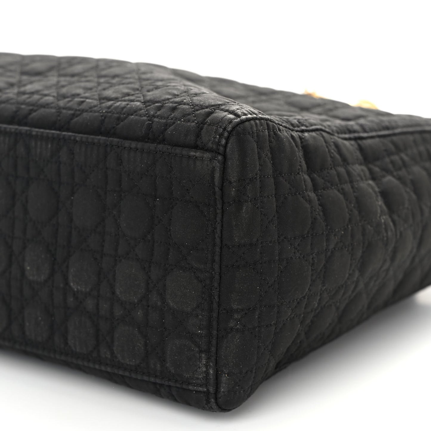Nylon Cannage Large Lady Dior Black