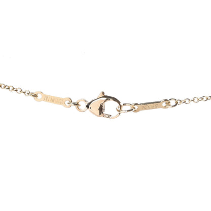 Tiffany 18K Yellow Gold Elsa Peretti 3 Open Heart Station Necklace 5 of 5