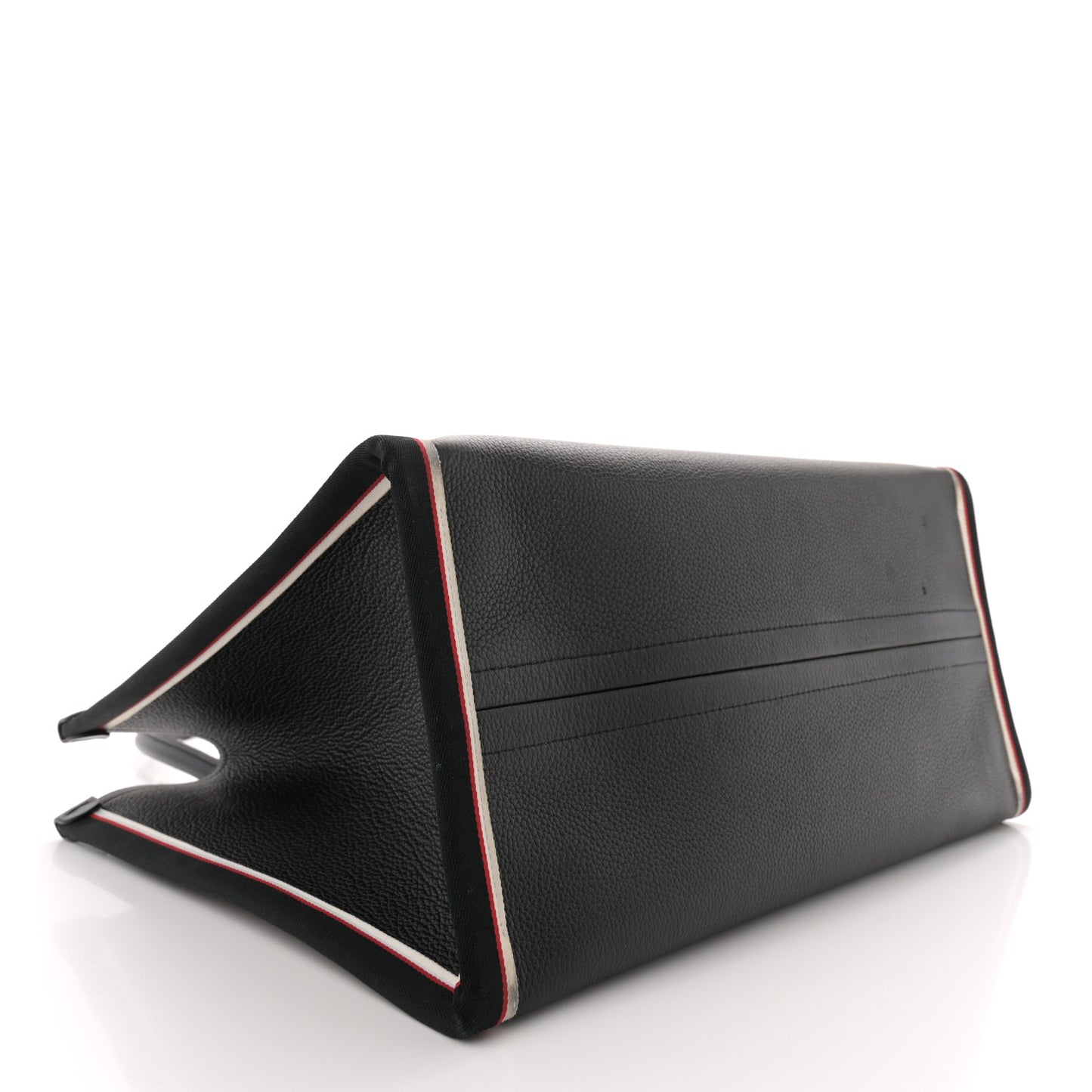 Grained Calfskin Large Nastroloubi Tote Black