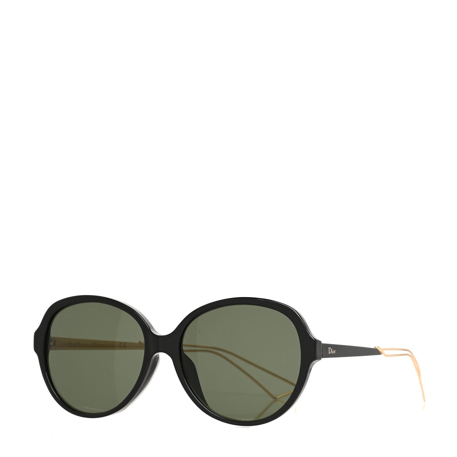 Christian Dior Confident 2 Sunglasses Black Gold 1 of 6