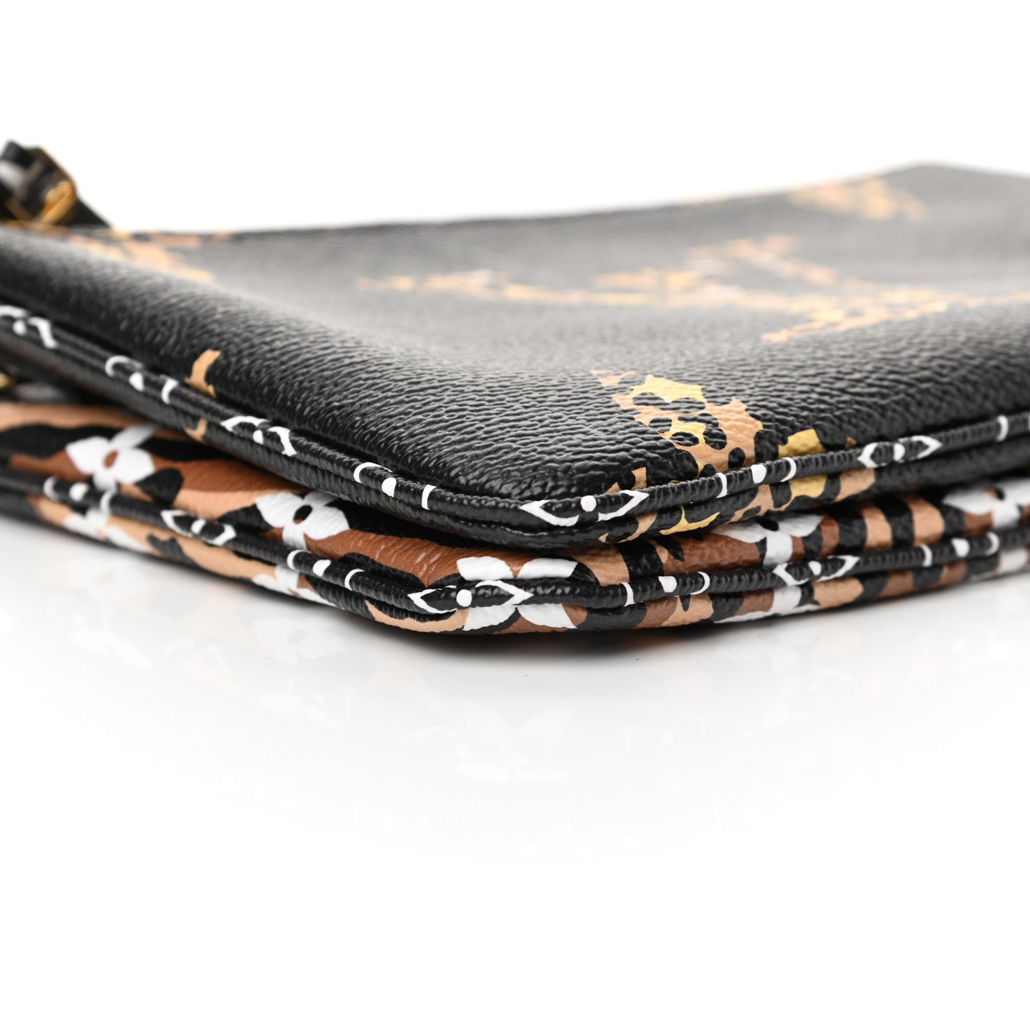 Louis Vuitton Monogram Giant Jungle Pochette Double Zip Black 10 of 11