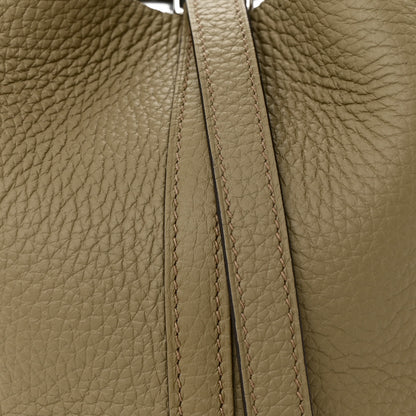 Hermes Taurillon Clemence Picotin Lock 18 PM Beige Marfa 8 of 11