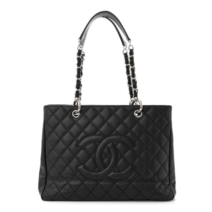 Chanel Caviar Quilted Grand Shopping Tote GST Black 1 of 13