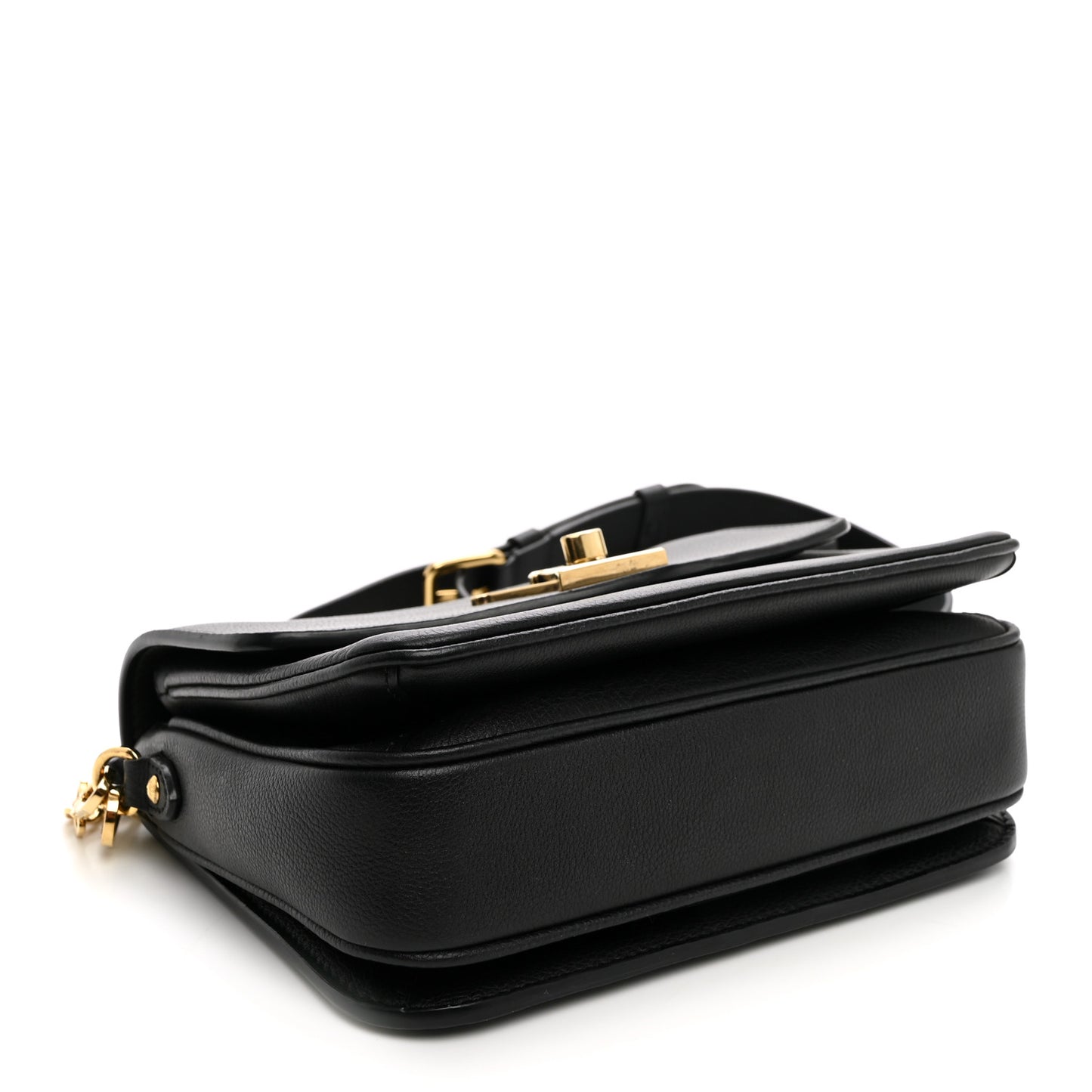 Grained Calfskin Lockme Oxford Black