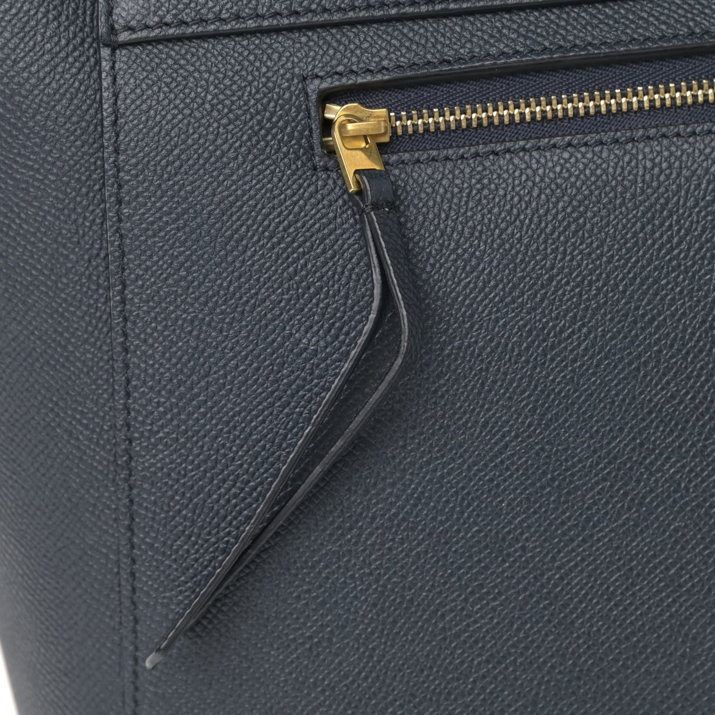 Grained Calfskin Mini Belt Bag Grey