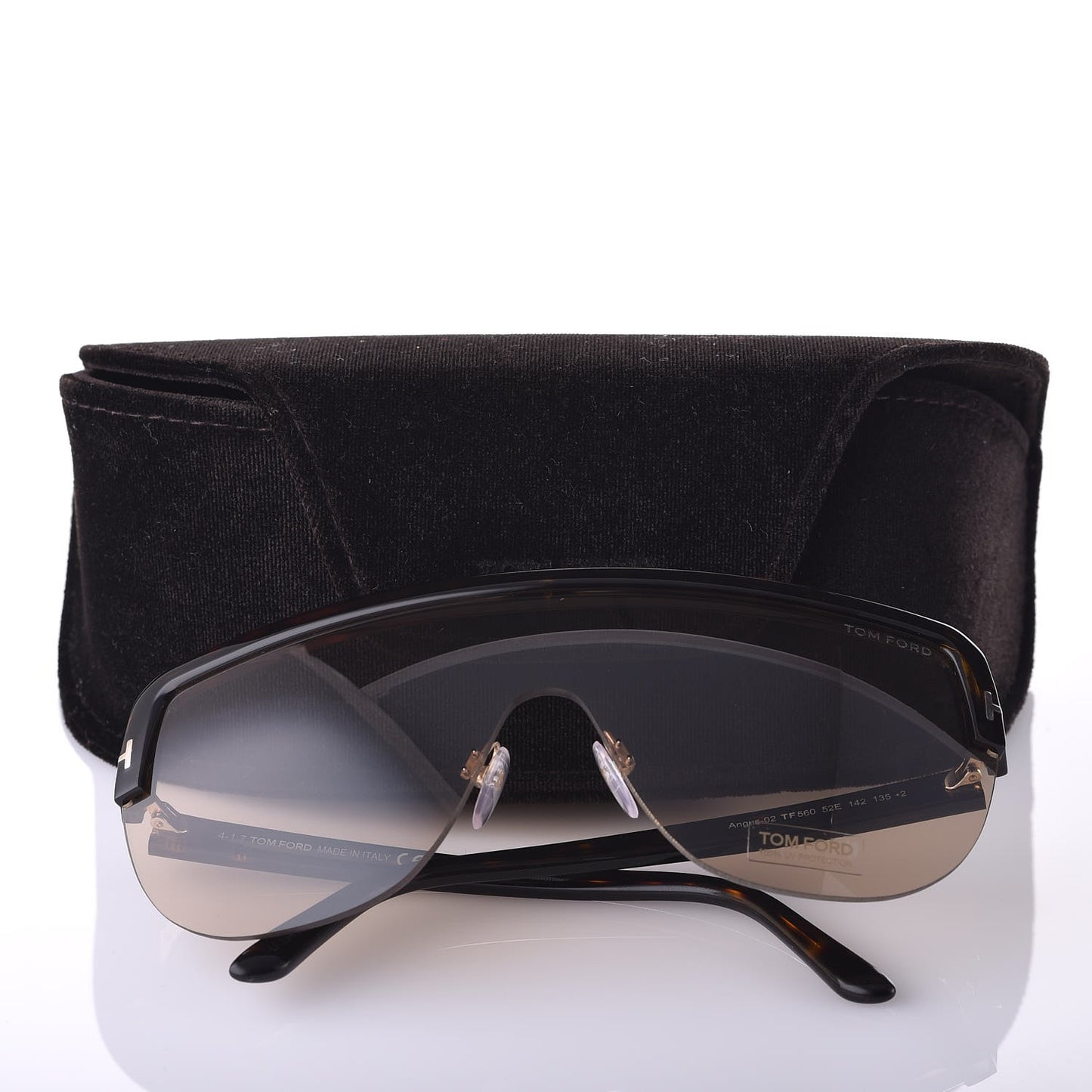 Angus Shield Sunglasses TF560 Havana