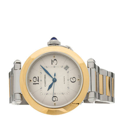 Cartier Stainless Steel 18K Yellow Gold 41mm Pasha C Automatic Watch 2 of 6