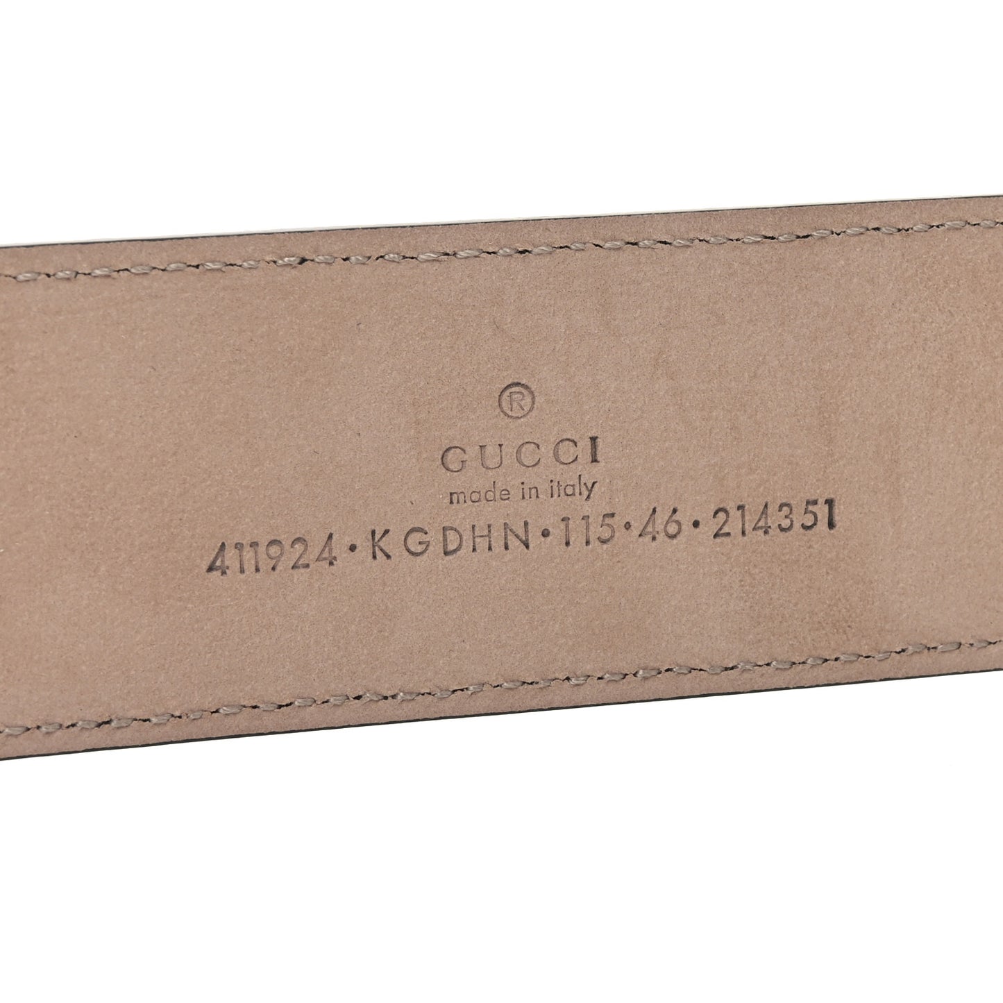GG Supreme Monogram Selleria Calfskin Interlocking G 40mm Belt 115 46 Navy
