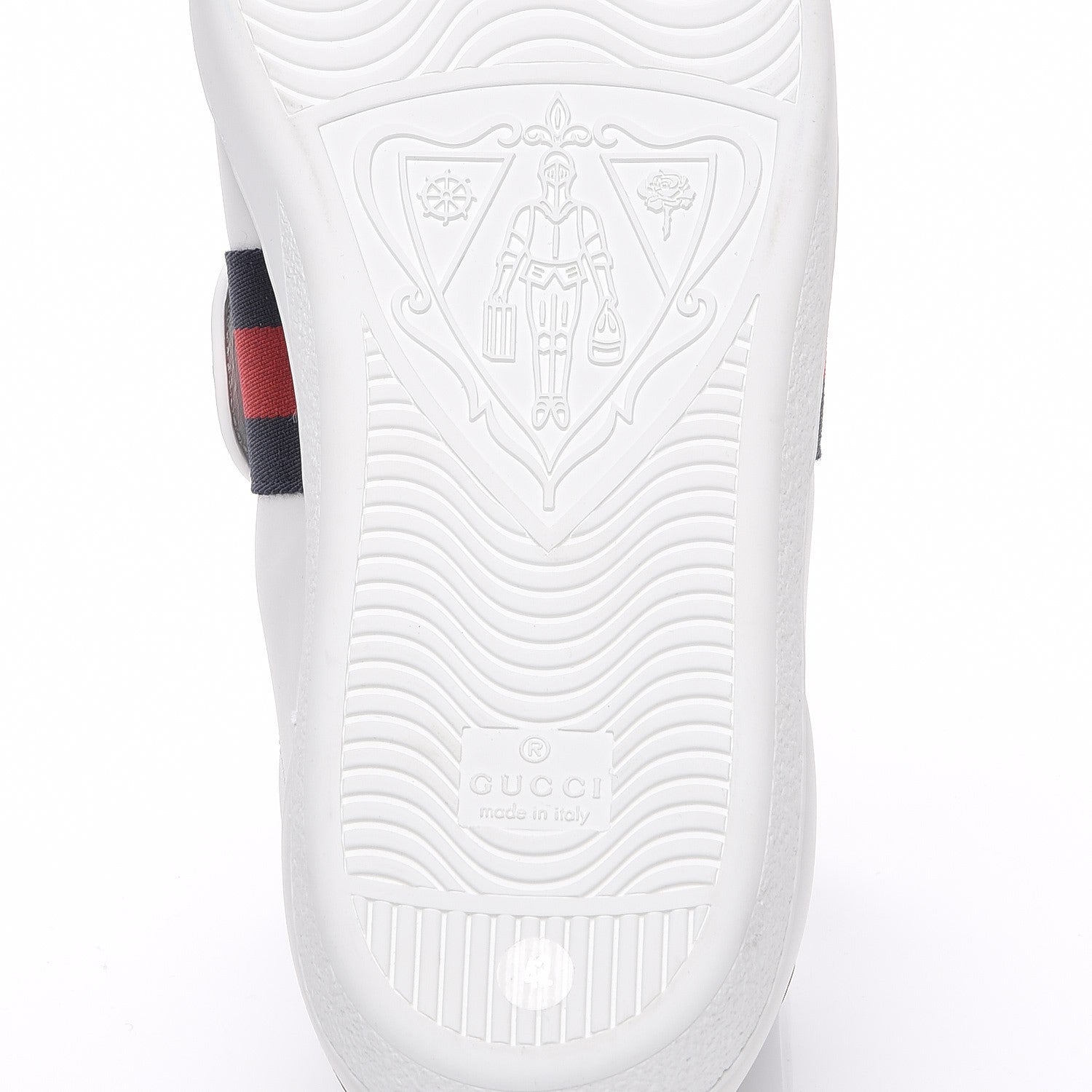 Gucci Calfskin Ayers Blind For Love Embroidered Womens Ace Sneakers 42 White 6 of 8