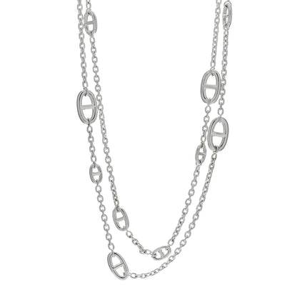 Hermes Sterling Silver Farandole Necklace 120 1 of 4