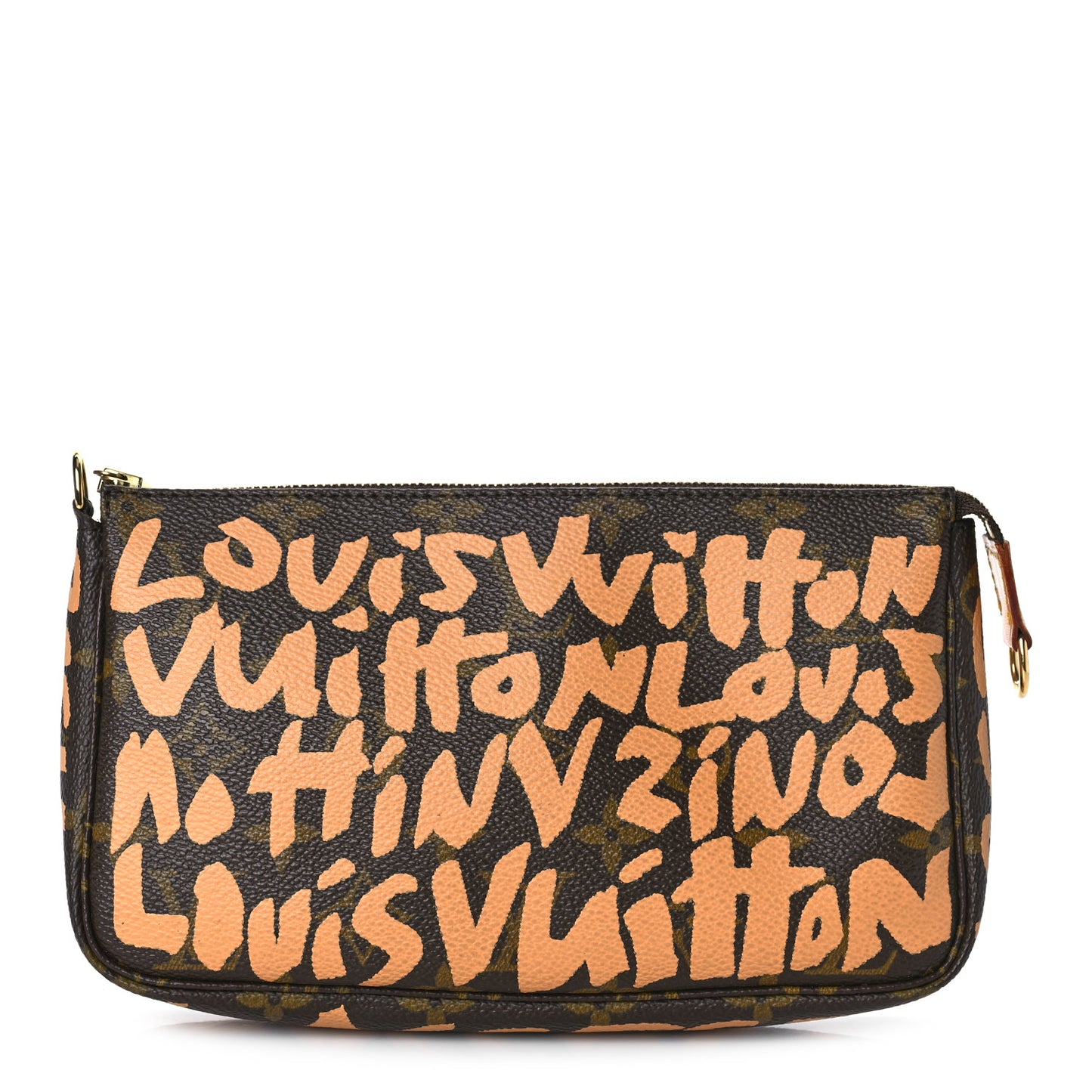 Monogram Graffiti Pochette Accessories Peach
