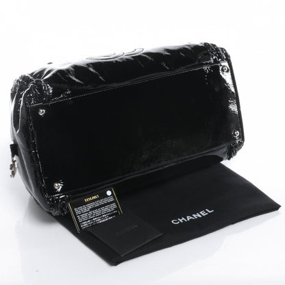 Chanel Patent Luxe Ligne Large Bowler Black 4 of 7