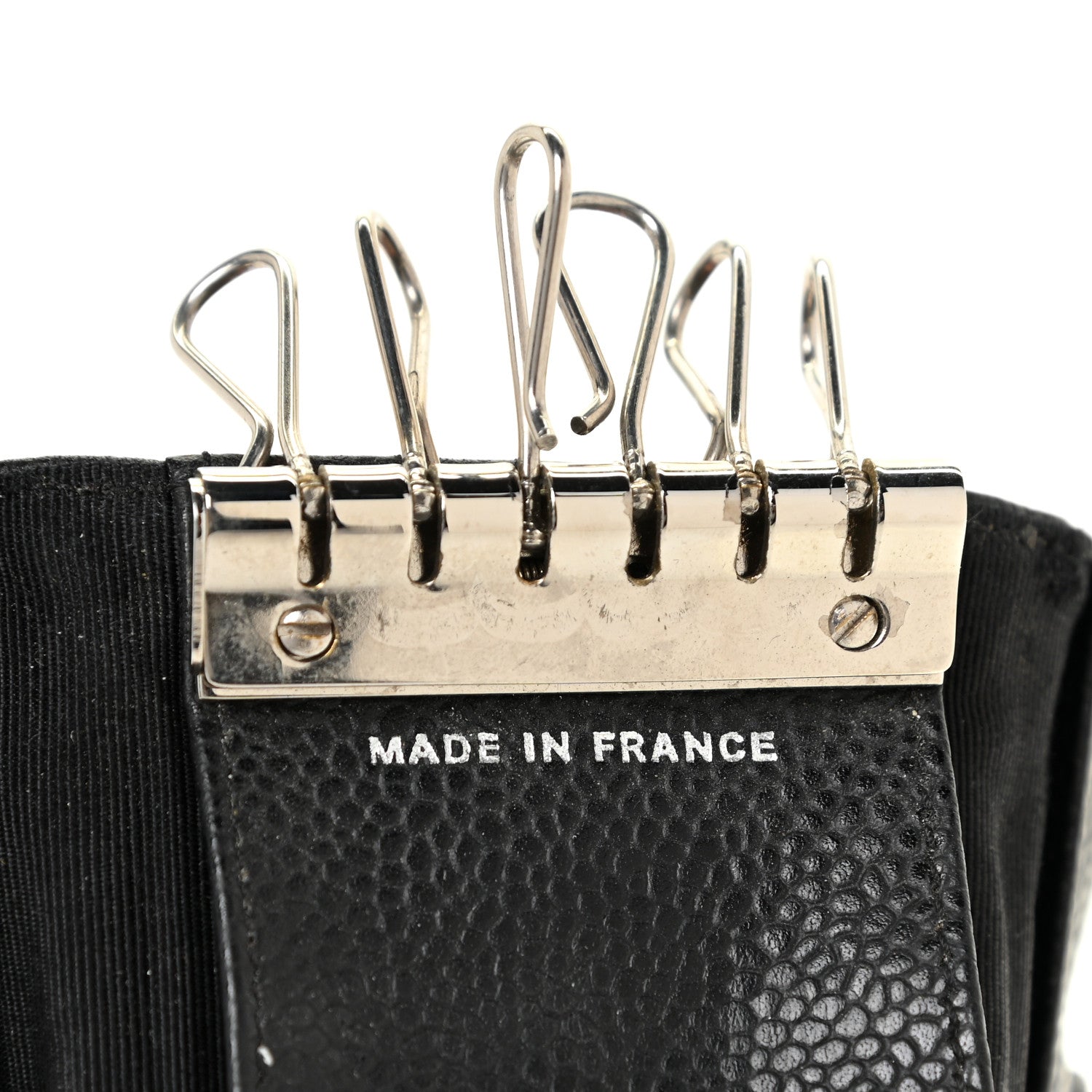 Chanel Caviar Quilted 6 Key Holder Black 6 of 10