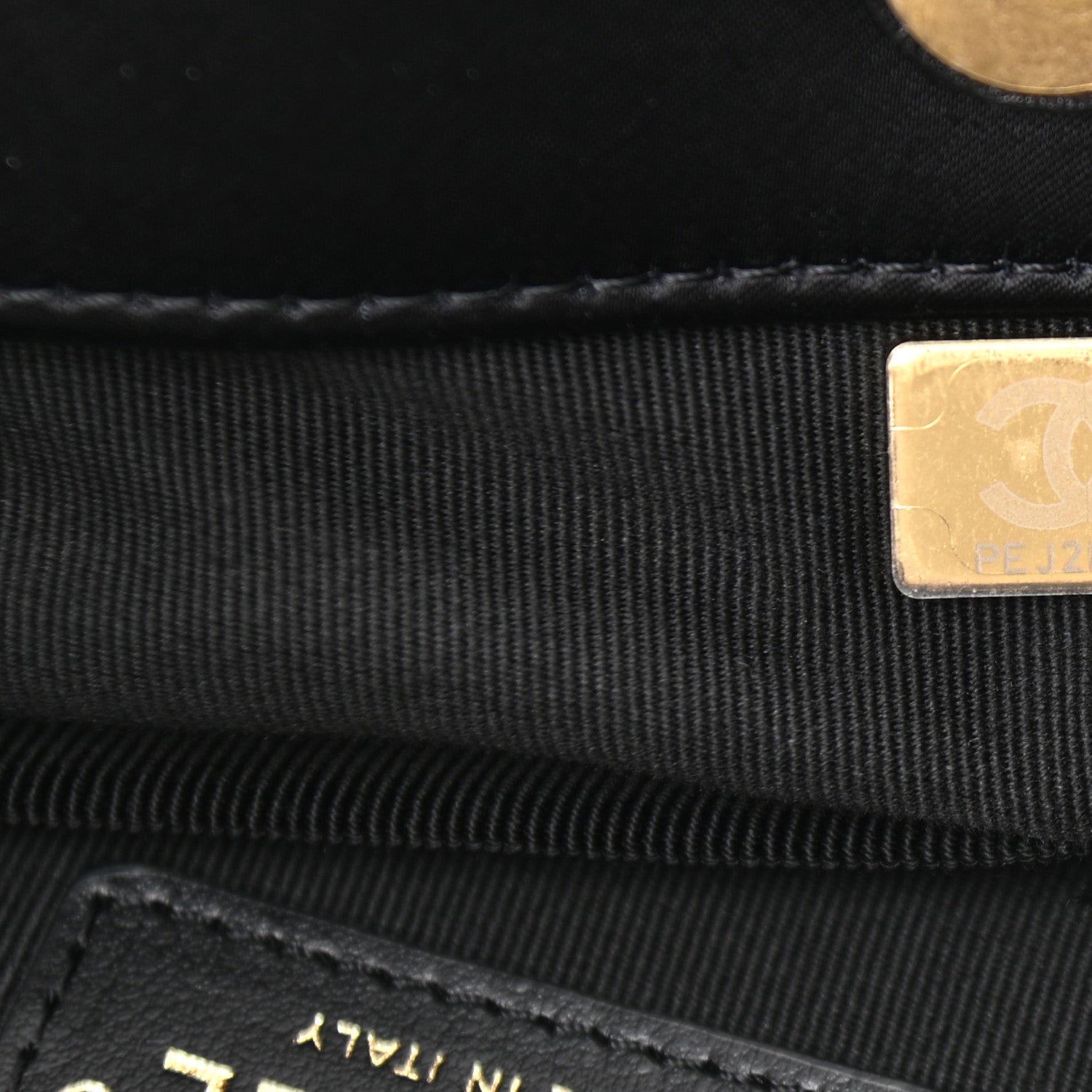 Chanel Nylon Grosgrain Quilted Lifestyle Shopping Tote Black 7 of 12