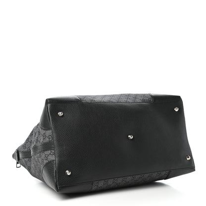 Gucci Denim Monogram Large Tote Black 4 of 9