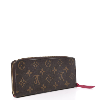 Louis Vuitton Monogram Clemence Wallet Hot Pink 3 of 8