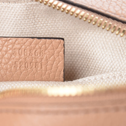 Gucci Pebbled Calfskin Small Soho Disco Bag Camelia 9 of 10