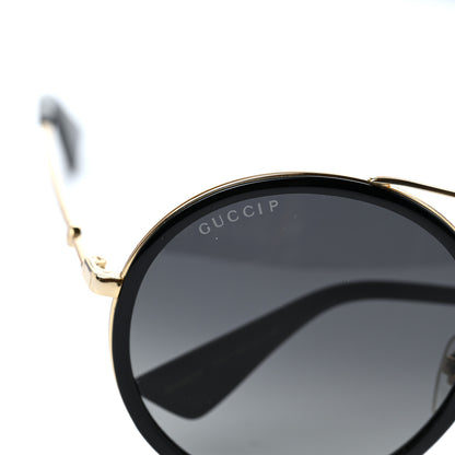 Gucci Acetate Round Frame Sunglasses GG0061S Black 8 of 9