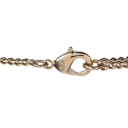 Chanel Pearl Crystal CC 100th Anniversary Pendant Necklace Light Gold 4 of 5