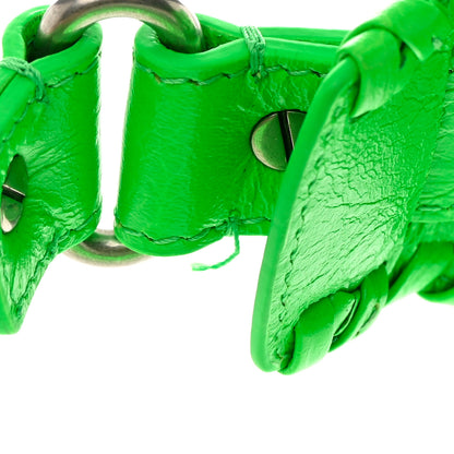 Balenciaga Agneau Arena Crystal Le Cagole Shoulder Bag XS Fluo Green 12 of 14