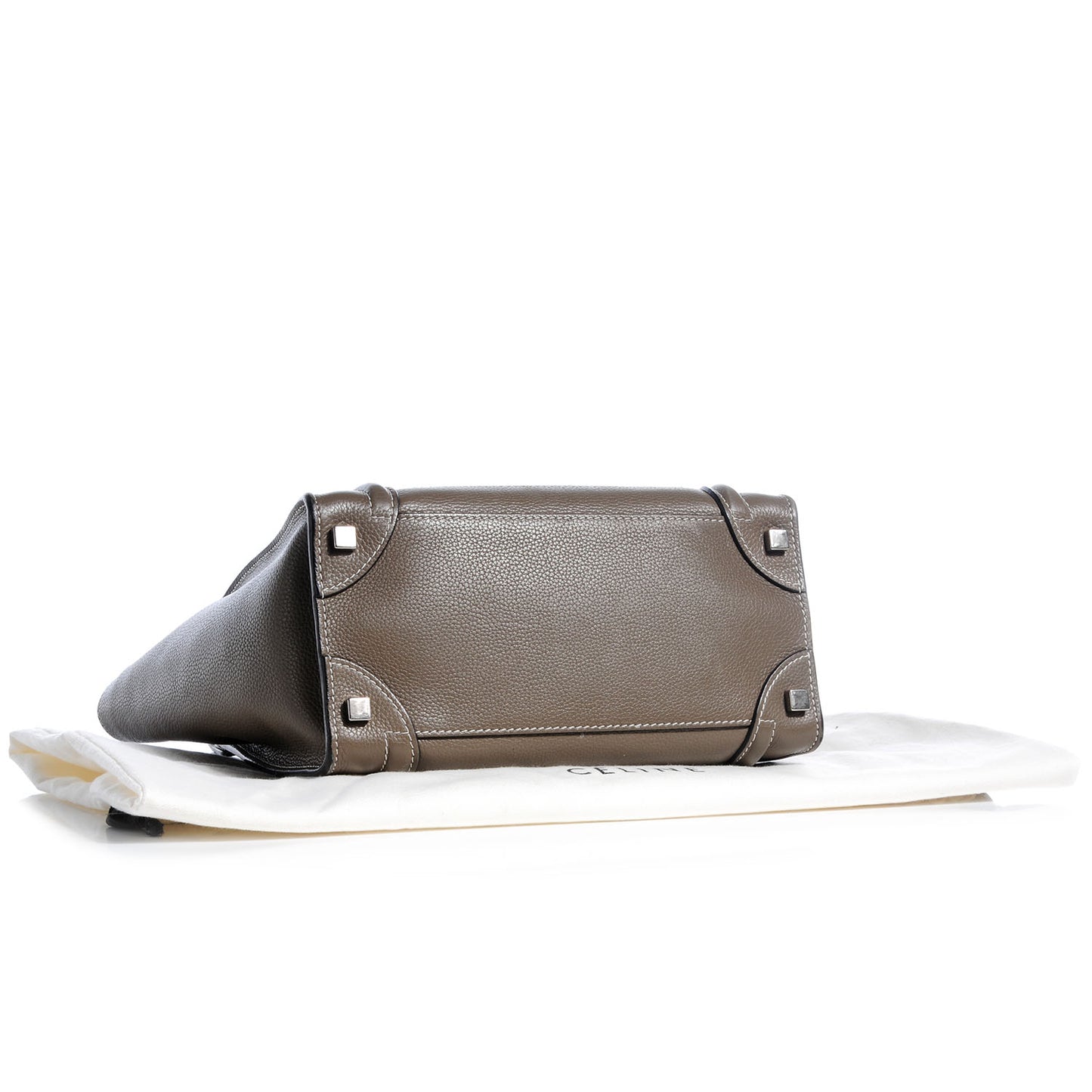 Drummed Calfskin Micro Luggage Souris