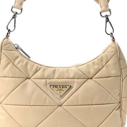Prada Re-Nylon Triangle Quilted Padded Patchwork System Shoulder Bag Deserto 8 of 10
